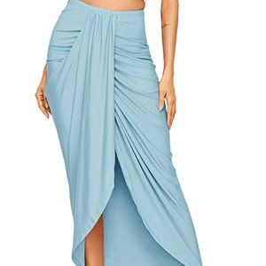 Slip Wrap Maxi Skirt